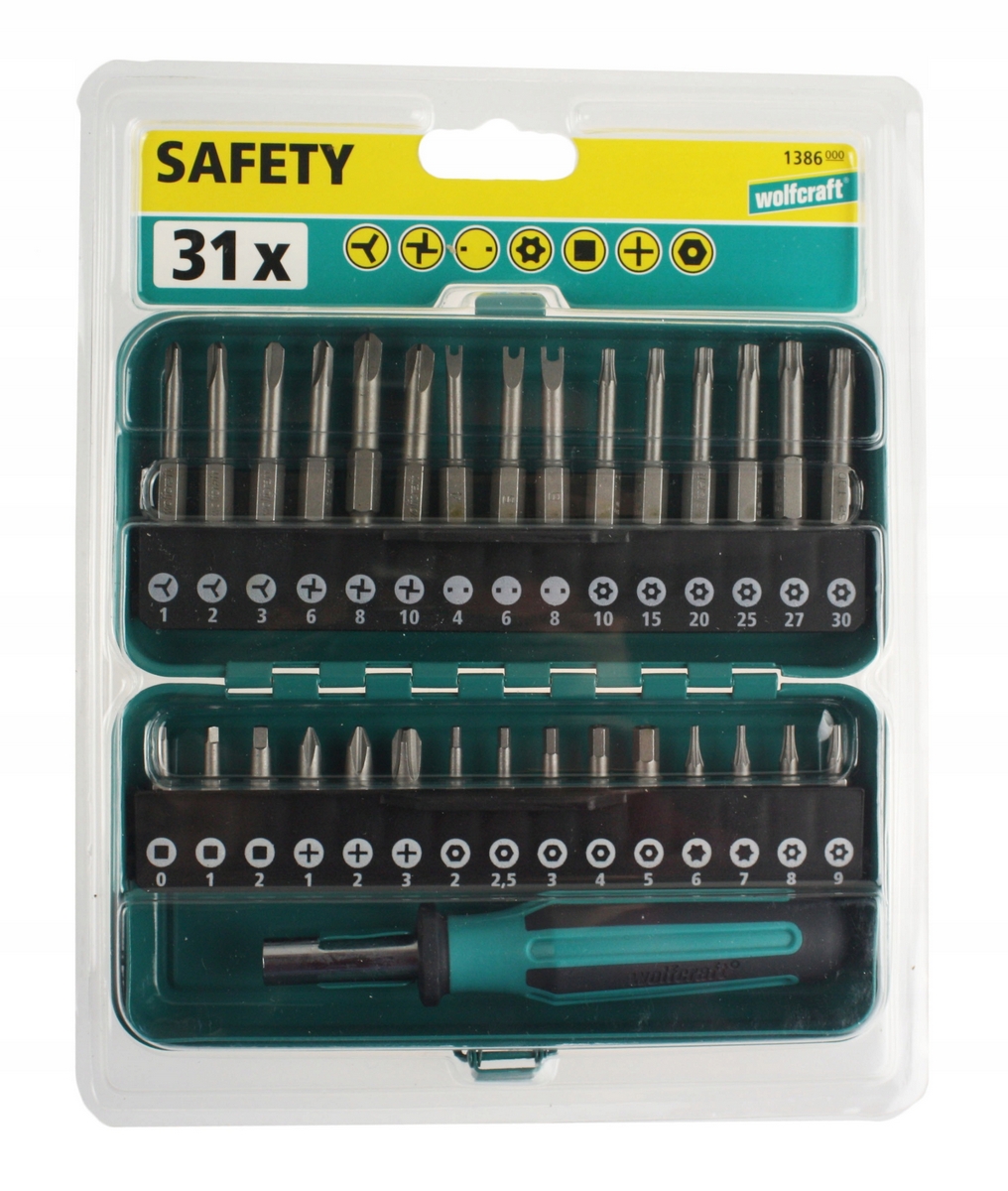 Sada bitov Wolfcrfat Safety 1386000 31 ks.